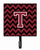 Letter Chevron Garnet and Black  Leash or Key Holder - 638508308214