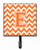 Letter Chevron Orange and White Leash or Key Holder - 638508306562