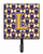 Letter Football Purple and Gold Leash or Key Holder - 638508310972