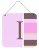 Monogram - Pink Stripes Wall or Door Hanging Prints - 615872639786