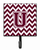 Letter Chevron Maroon and White  Leash or Key Holder - 638508307972