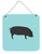 Pigs - Devon Large Black Pig Wall or Door Hanging Prints - 638508916228