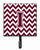 Letter Chevron Maroon and White  Leash or Key Holder - 638508307859