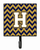Letter Chevron Navy Blue and Gold Leash or Key Holder - 638508309112