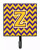 Letter Chevron Purple and Gold Leash or Key Holder - 638508305527