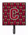 Letter Football Garnet and Gold Leash or Key Holder - 638508314529