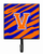 Letter Initial Tiger Stripe - Blue Orange  Leash or Key Holder - 615872516711