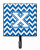 Letter Chevron Blue and White Leash or Key Holder - 638508306500