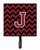 Letter Chevron Garnet and Black  Leash or Key Holder - 638508308115