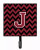Letter Chevron Garnet and Black  Leash or Key Holder - 638508308115