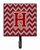 Letter Chevron Maroon and White Leash or Key Holder - 638508307347