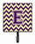 Letter Chevron Purple and Gold Leash or Key Holder - 638508309341