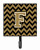 Letter Chevron Black and Gold  Leash or Key Holder - 638508307576