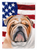 American Flag with Dog Artwork Flag Garden Size - 194030222379