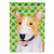 St. Patrick's Day Shamrock Dog Portrait Flag Garden Size - 705332064828