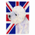 Dog with English Union Jack British Flag Garden Size Flag - 615872824953