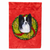 Christmas Wreath With Dog Flag Garden Size - 705332049931