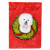 Christmas Wreath With Dog Flag Garden Size - 705332047524