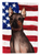 American Flag with Dog Artwork Flag Garden Size - 194030221693