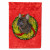 Christmas Wreath With Dog Flag Garden Size - 705332050074