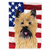 USA American Flag with Dog Flag Garden Size - 705332046787
