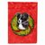 Christmas Wreath With Dog Flag Garden Size - 705332047630