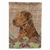 Faux Burlap and Pine Cones with Dog Flag Garden Size - 705332049092