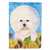 Dog in Summer Flowers Flag Garden Size - 705332049610