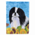 Dog in Summer Flowers Flag Garden Size - 705332050371