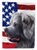 American Flag with Dog Artwork Flag Garden Size - 194030222508