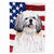 USA American Flag with Dog Flag Garden Size - 705332046879