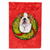 Christmas Wreath With Dog Flag Garden Size - 705332049757