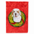 Christmas Wreath With Dog Flag Garden Size - 705332049900