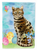 Easter Eggs Cat Art Flag Canvas - 194030043820