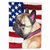 USA American Flag with Dog Flag Garden Size - 638508064752