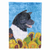 Dog in Summer Flowers Flag Garden Size - 705332049559