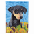 Dog in Summer Flowers Flag Garden Size - 705332047326