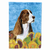 Dog in Summer Flowers Flag Garden Size - 705332049474