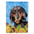 Dog in Summer Flowers Flag Garden Size - 705332047241