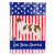 Dog Print American Flag Garden Size - 638508984609