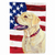USA American Flag with Dog Flag Garden Size - 705332045452