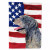 USA American Flag with Dog Flag Garden Size - 705332048354