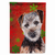 Red and Green Snowflakes Holiday Christmas Dog Flag Garden Size - 615872809882