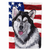 USA American Flag with Dog Flag Garden Size - 615872834365
