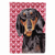 Hearts Love and Valentine's Day Dog Portrait Flag Garden Size - 705332063753