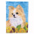 Dog in Summer Flowers Flag Garden Size - 705332050432
