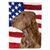 USA American Flag with Dog Flag Garden Size - 705332048125