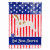 Dog Print American Flag Garden Size - 638508983985