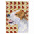 Fall Leaves with Dog Portrait Flag Garden Size - 705332064064