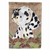 Faux Burlap and Pine Cones with Dog Flag Garden Size - 705332048842